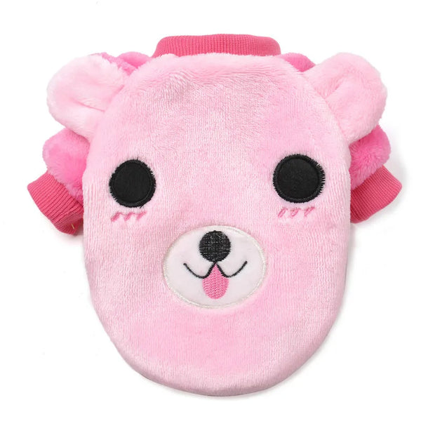 Cartoon Puppy Dog Cat Hoodie Sweatshirt for Small Dogs