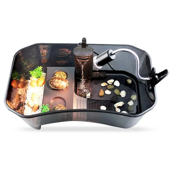 Aquarium Tank Reptile Turtle Tortoise Vivarium with Basking Ramp