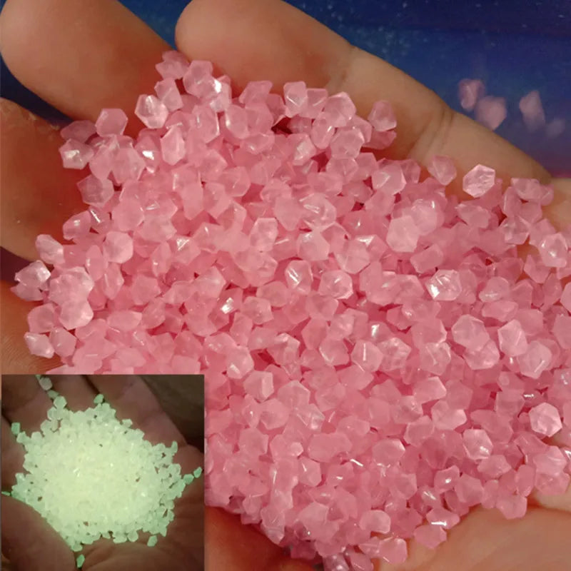 Luminous Sand Glow In Dark Stone Pebble Garden Yard Outdoor Path Lawn Decoration Fish Tank Aquarium Home DIY Decor 3-5mm