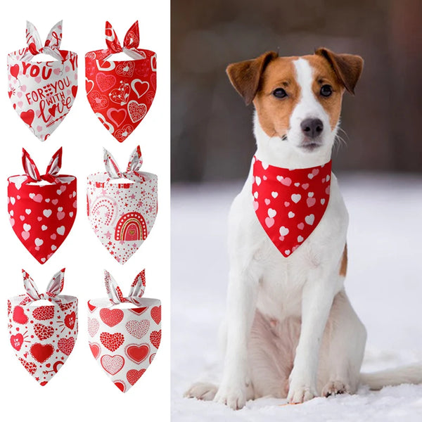 Dog Cat Bandana - Festive and Washable Pet Scarf for All Seasons