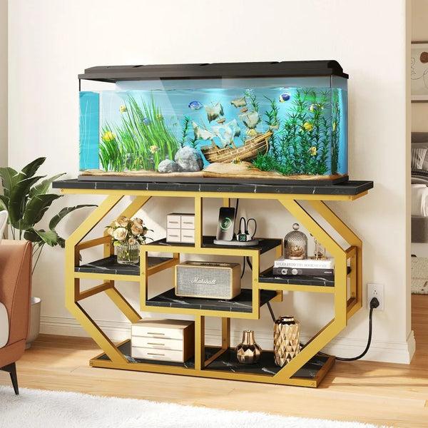 "55-75 Gallon Aquarium Stand with Power Outlet"
