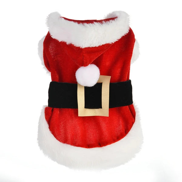 Santa Christmas Costume for Small Dogs & Cats