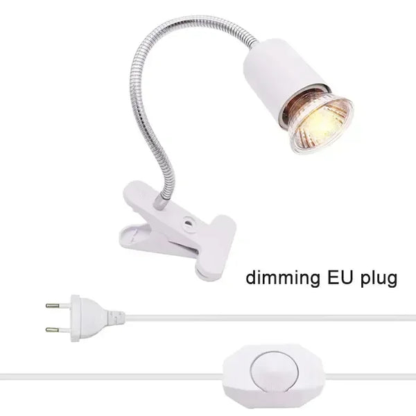 50W Halogen Bulb Reptile Heat Lamp with Adjustable Gooseneck