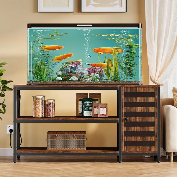 55-90 Gallon Aquarium Stand with Power Outlets