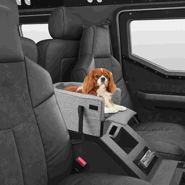 Doggie Car Seat for Small Dogs - Armrest Console Booster
