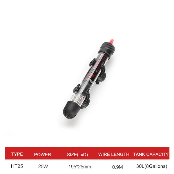Adjustable Submersible Aquarium Heater for Fish and Turtle Tanks