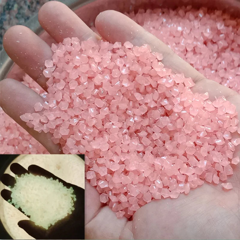 Luminous Sand Glow In Dark Stone Pebble Garden Yard Outdoor Path Lawn Decoration Fish Tank Aquarium Home DIY Decor 3-5mm