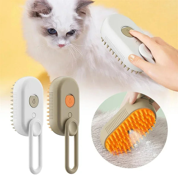 3-in-1 Steam Pet Grooming Brush