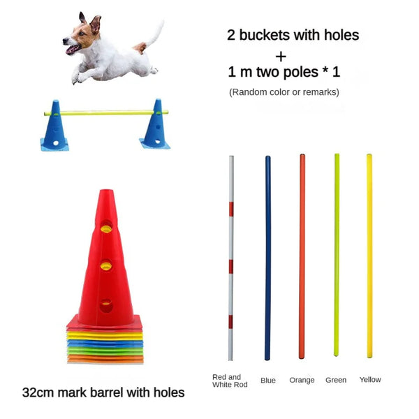 Pet Agility Training Set – Jumping Bar & Hurdle Equipment