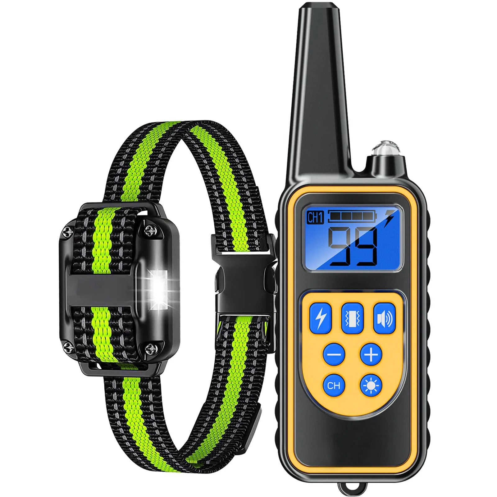 Electric Pet Training Collar – Shock, Remote, Waterproof, Rechargeable