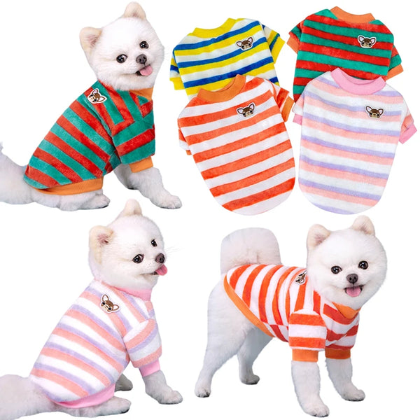 Rainbow Dog Fleece Vest Shirt for Pets