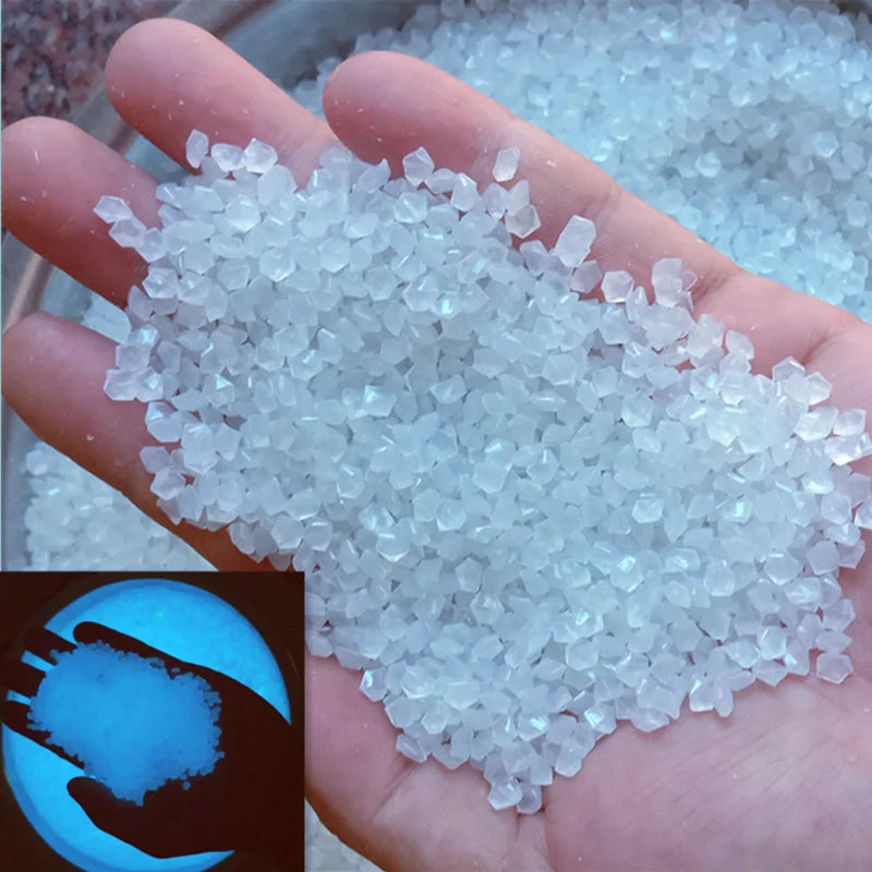 Luminous Sand Glow In Dark Stone Pebble Garden Yard Outdoor Path Lawn Decoration Fish Tank Aquarium Home DIY Decor 3-5mm